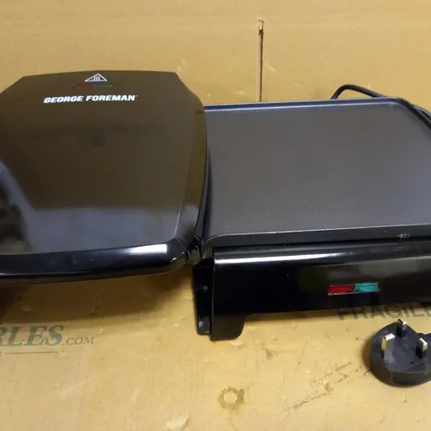 GEORGE FOREMAN FAT REDUCING GRILL & GRIDDLE - LARGE