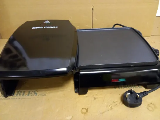 GEORGE FOREMAN FAT REDUCING GRILL & GRIDDLE - LARGE