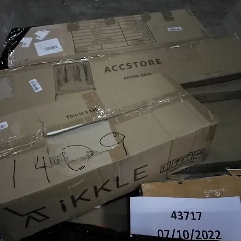 PALLET OF ASSORTED ITEMS INCLUDING ACCSTORE DRYING RACK, TIKKLE, YUMASIA MULTIFUNCTION RICE COOKER, HOMIDEC, YUDA