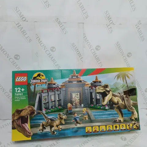 BOXED LEGO JURASSIC PARK 30TH ANNIVERSARY VISITOR CENTRE: T. REX & RAPTOR ATTACK 76961
