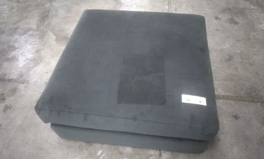 QUALITY BRITISH MADE THE LOUNGE COMPANY ROMILLY SLATE SHADOW FABRIC FOOTSTOOL