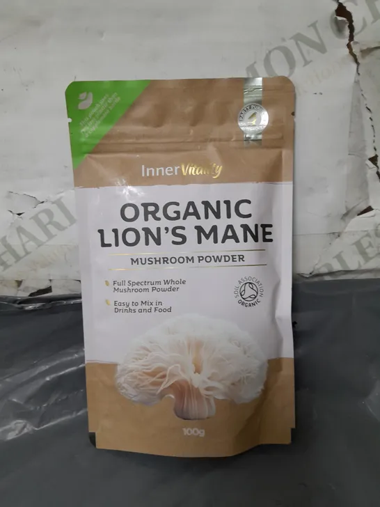 INNER VITALITY ORGANIC LIONS MANE - 100G