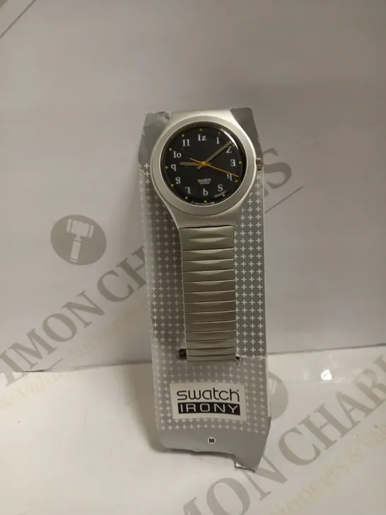 SWATCH IRONY SWISS MADE STAINLESS STEEL WATCH 