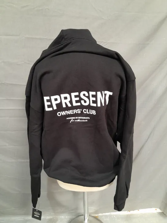 REPRESENT OWNERS CLUB HOODIE IN BLACK - MEDIUM