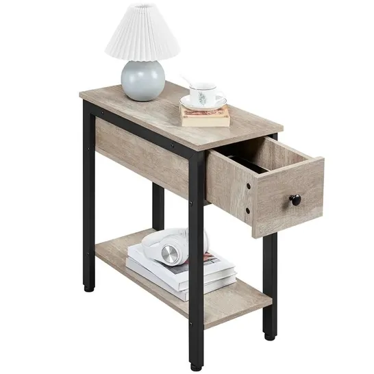 BOXED FEATHERSTON SIDE TABLE - GREY (1 BOX)