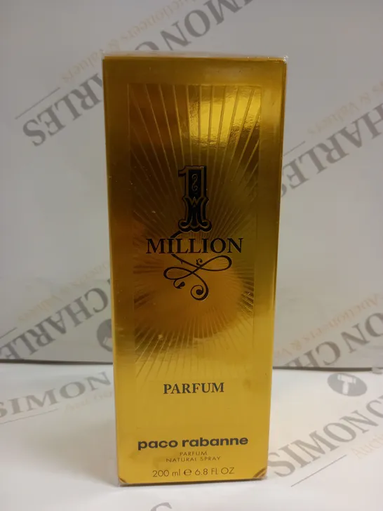 BOXED AND SEALED PACO RABANNE 1 MILLION PARFUM NATURAL SPRAY 200ML