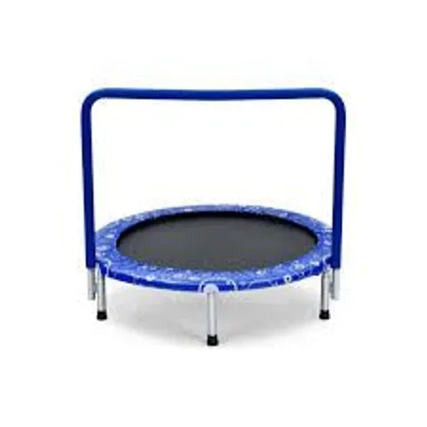 BOXED COSTWAY 36'' KIDS TRAMPOLINE REBOUNDER W/FULL COVERED HANDRAIL & PAD INDOOR OUTDOOR - BLUE