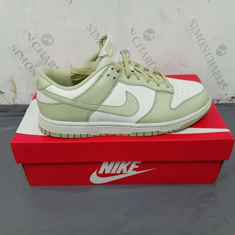 BOXED PAIR OF DUNK LOW NEXT NATURE TRAINERS IN OLIVE SIZE 7