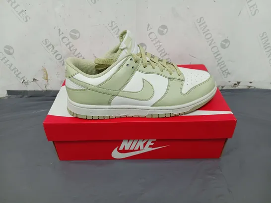 BOXED PAIR OF DUNK LOW NEXT NATURE TRAINERS IN OLIVE SIZE 7