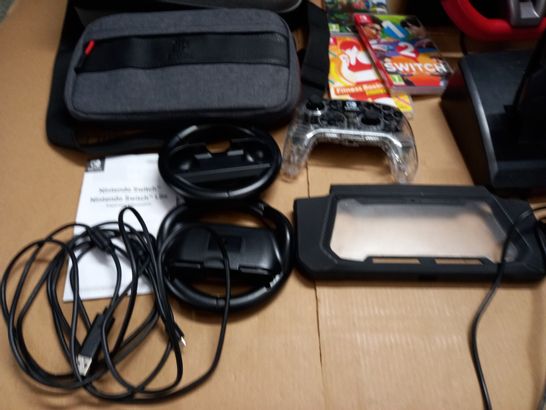 BOXED NINTENDO SWITCH WITH ADDITIONAL ACCESSORIES AND GAMES