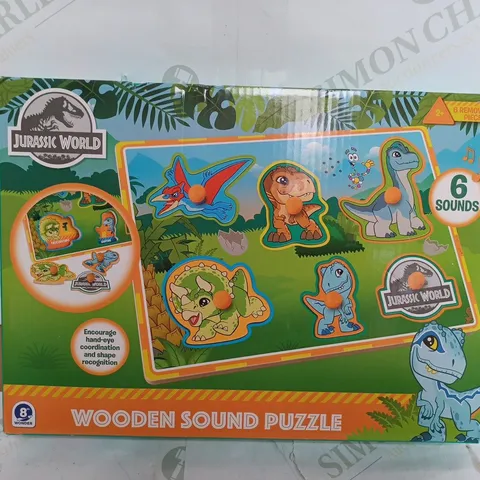 JURASSIC WORLD WOODEN SOUND PUZZLE