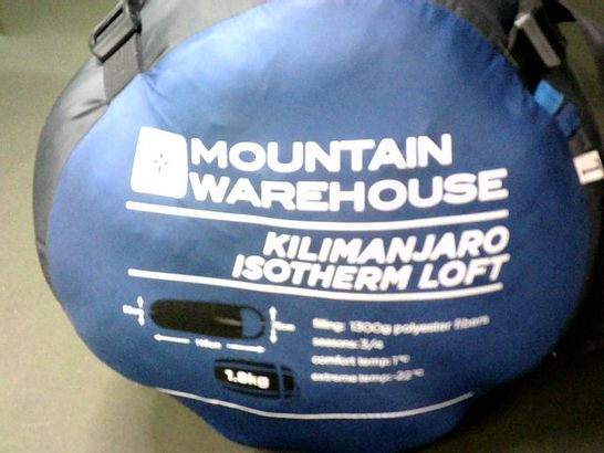MOUNTAIN WAREHOUSE KILIMANJARO ISOTHERM LOFT SLEEPING BAG - BLUE