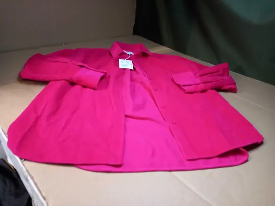 COS HOT PINK CORD SHACKET - SIZE 10