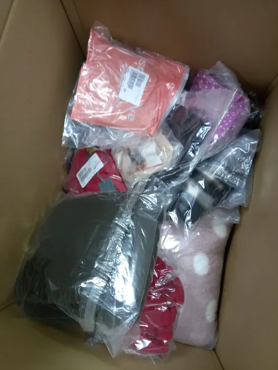 BOX OF APPROXIMATELY 15 CLOTHING ITEMS TO INCLUDE MIRACLESUIT, SHAPING PANTS, JUMPER ETC