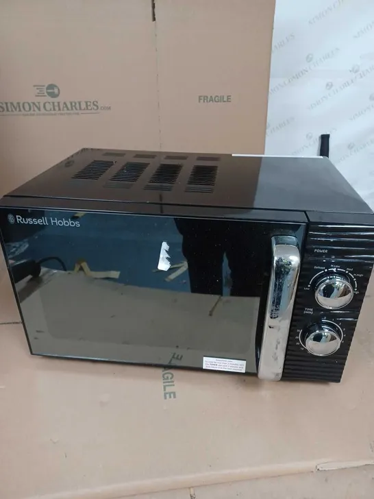 RUSSELL HOBBS RHM1731 INSPIRE BLACK COMPACT MANUAL MICROWAVE - COLLECTION ONLY 