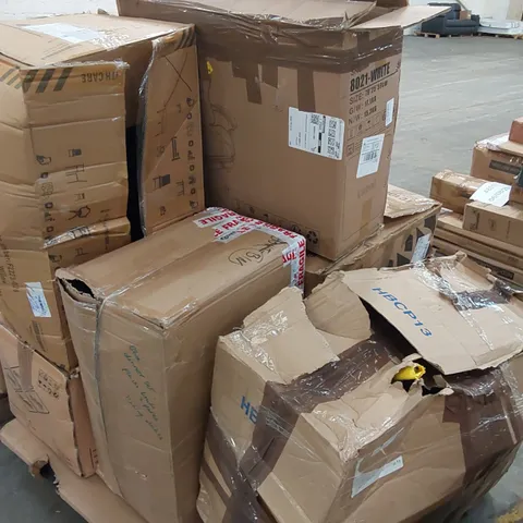 PALLET OF ASSORTED FURNITURE PARTS AND OTHER ASSORTED ITEMS 