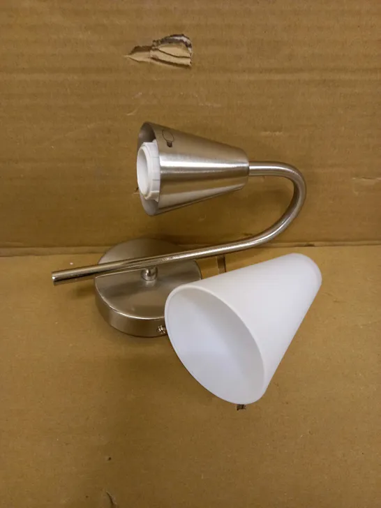 JOHN LEWIS LULU BRUSHED CHROME WALL LIGHT 