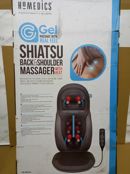 BOXED HOMEDICS SHIATSU BACK AND SHOULDER MASSAGER