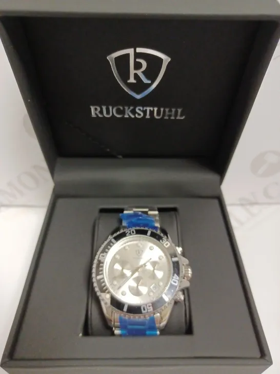 RUCKSTUHL CHRONOGRAPH STYLE BRACELET STRAP WRISTWATCH