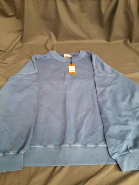 HUSH XL QUADEN SWEATSHIRT MID BLUE 