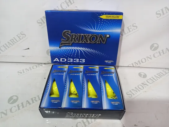 SRIXON AD333 TOUR YELLOW GOLF BALLS