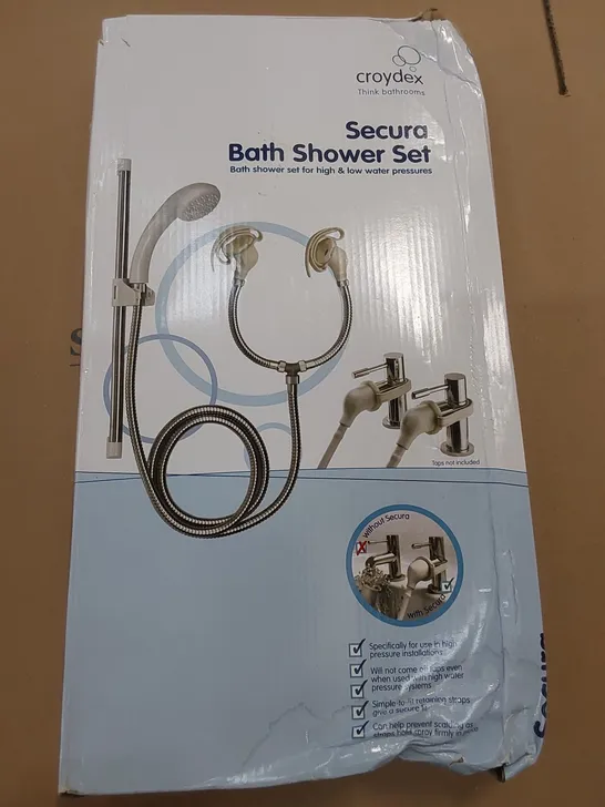 BOXED CROYDEX SECURA BATH SHOWER SET (1 BOX)