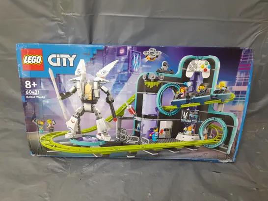 LEGO CITY ROBOT WORLD ROLLER-COASTER PARK TOY 60421 RRP £89.99