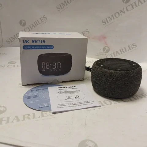 BOXED BUFFBEE DIGITAL ALARM CLOCK RADIO