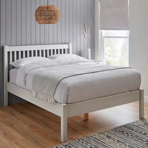 BOXED LYNTON BED WHITE 2 OF 2 (2 BOXES)