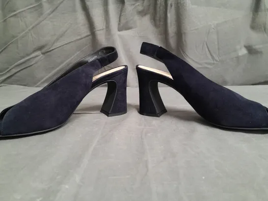 BOXED PAIR OF PAUL GREEN OPEN TOE HEELED SHOES SIZE 7