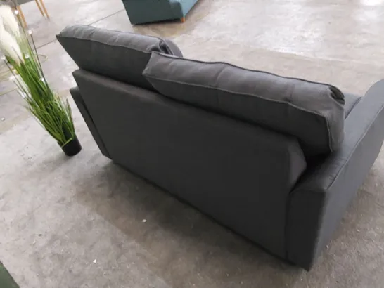 THE EDINGTON 2-SEATER SOFA BED UPHOLSTERED IN STEEL GREY FABRIC