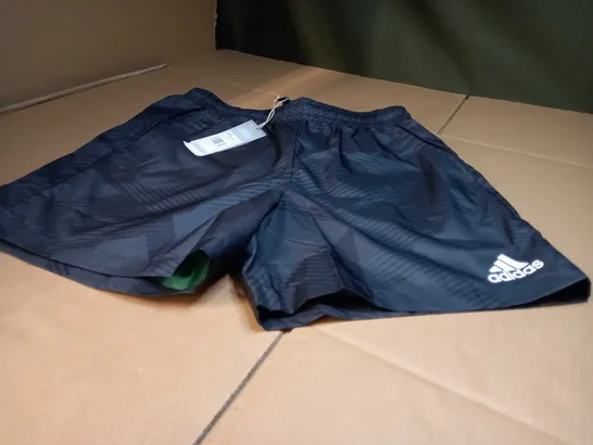 ADIDAS GREY/LOGO SPORTS/SWIM SHORTS - MEDIUM