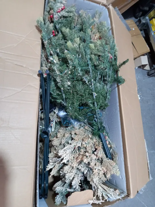 AC SUGAR SPRUCE TREE DUSTED 7FT - COLLECTION ONLY