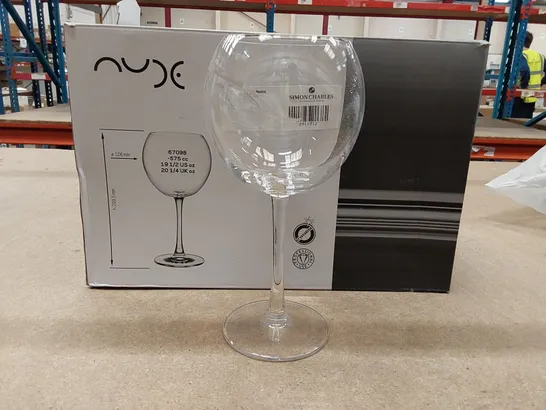 BOXED 5X NUDE RESERVA STEMWARE 575ML WINE GLASSES (1 BOX)