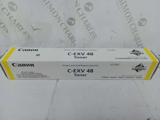 BOXED AND SEALED CANON C-EXV 48 TONER - YELLOW