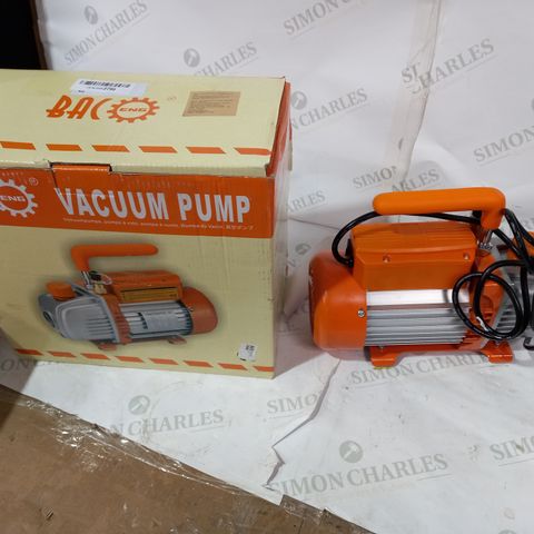 BOXED BAC ENG 1 STAGE VACUUM PUMP