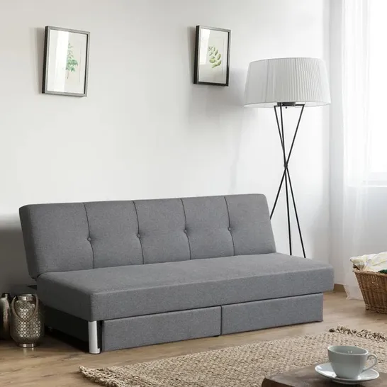 HATYAR 106CM ARMLESS SOFA BED COLOUR: GREY