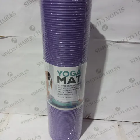 DESIGNER PURPLE YOGA/EXERCISE MAT APPROX 62X 183CM