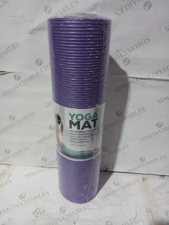 DESIGNER PURPLE YOGA/EXERCISE MAT APPROX 62X 183CM