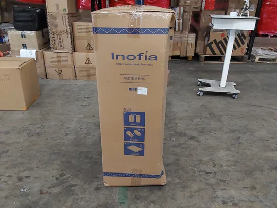 BRAND NEW BOXED INOFIA BED IN A BOX KING SIZED MEMORY FOAM MATTRESS (1 BOX)