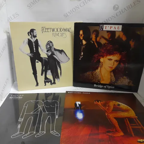 BOX OF APPROX 10 VINYL RECORDS TO INCLUDE FLEETWOOD MAC, BIFFY CLYRO, CATFISH AND THE BOTTLEMEN