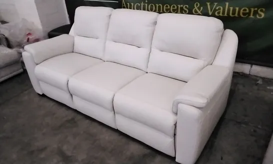 QUALITY ITALIAN DESIGNER AVOLA LARGE SOFA CREAM LEATHER