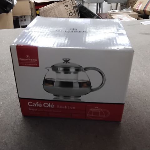 7 BOXES OF GRUNWERG CAFE OLE TEAPOT INFUSER WITH BASKET