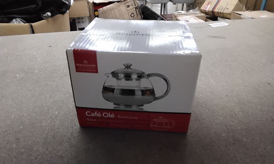 7 BOXES OF GRUNWERG CAFE OLE TEAPOT INFUSER WITH BASKET