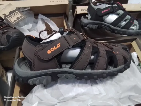 6 NEW BOXED PAIRS OF CHILDREN'S GOLA OUTDOOR HARD WEARING WALKING SANDALS (VARIOUS COLOURS AND SIZES)