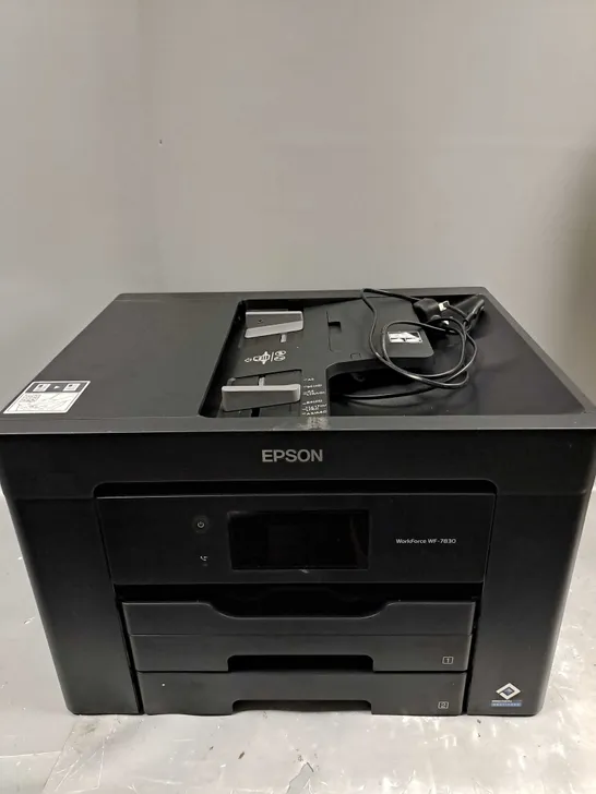 BOXED EPSON WORKFORCE WF-7830 PRINTER IN BLACK - COLLECTION ONLY