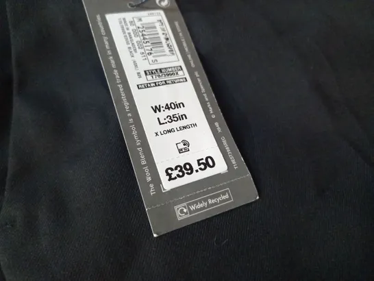 M&S REGULAR FIT LACK TROUSERS - W40 L35