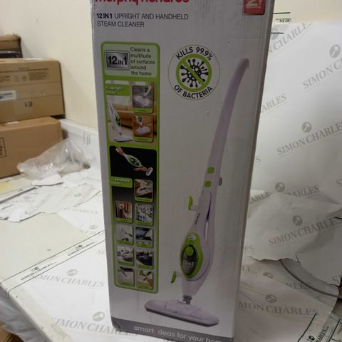 MORPHY RICHARDS 12 IN 1 UPRIGHT AND HANDHELD STEAM CLEANER 
