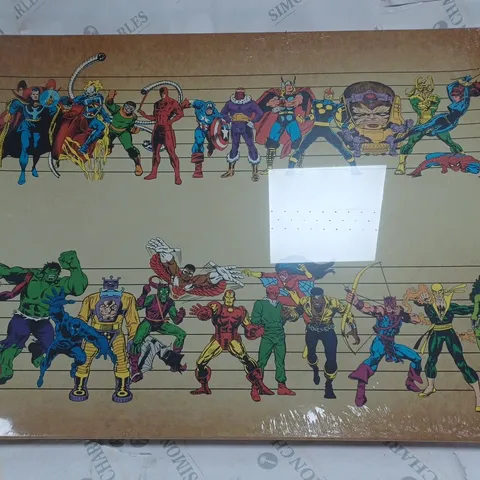 ART GROUP MARVEL COMICS LINE UP CANVAS WALL ART IN MULTICOLOUR - 60 X 80CM