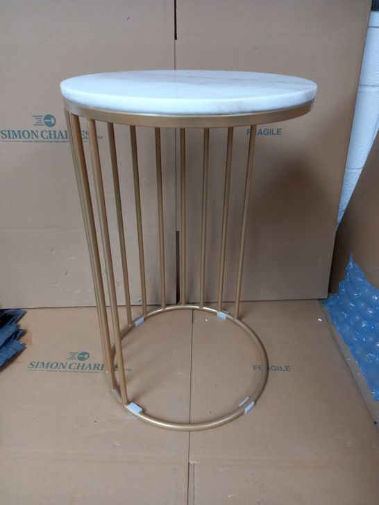 HARPER SOFA SIDE TABLE ( GOLD) RRP £109